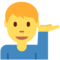 Man Tipping Hand emoji on Twitter